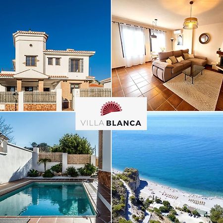 Villa Blanca - Piscina De Sal, Playa 15Mn, Sierra Velez de Benaudalla Bagian luar foto